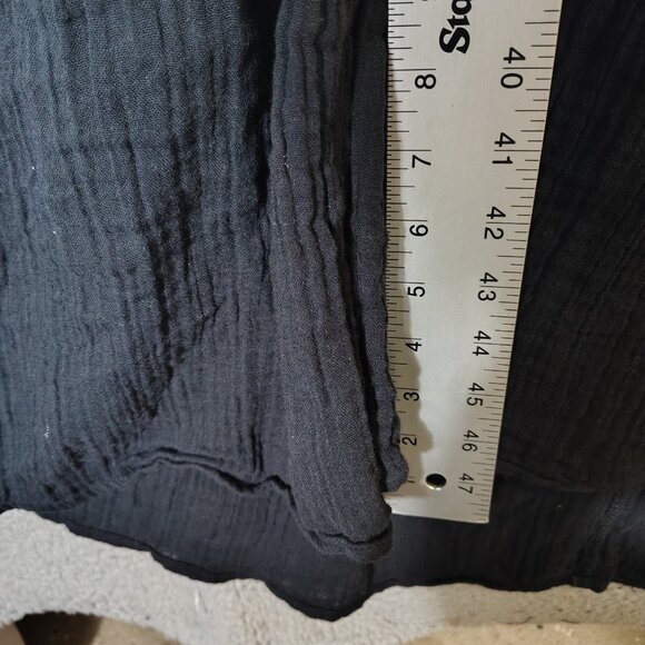 Free People I'm The One Maxi Dress Women's Medium Black Flounce Smocked Boho - Picture 4 of 12